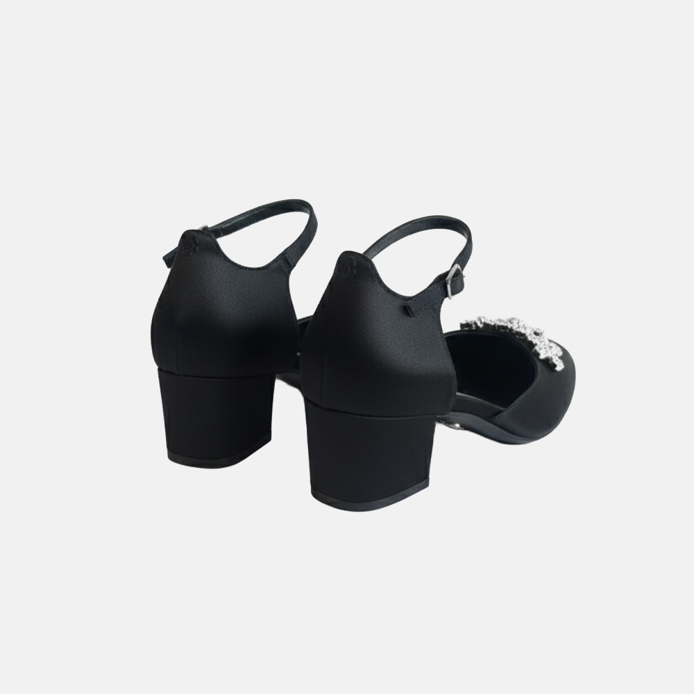 Super Flea Market+Jimmy Choo+Black heel with diamante fringe+Luisa Probst1